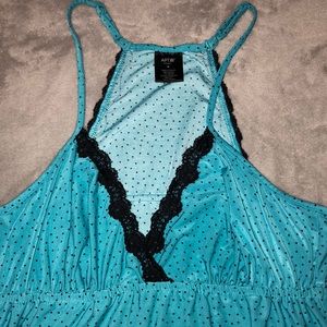 Apt. 9 Intimates & Sleepwear - Teal & black polka dot nightgown Apt. 9 Intimates & Sleepwear - Teal & black polka dot nightgown